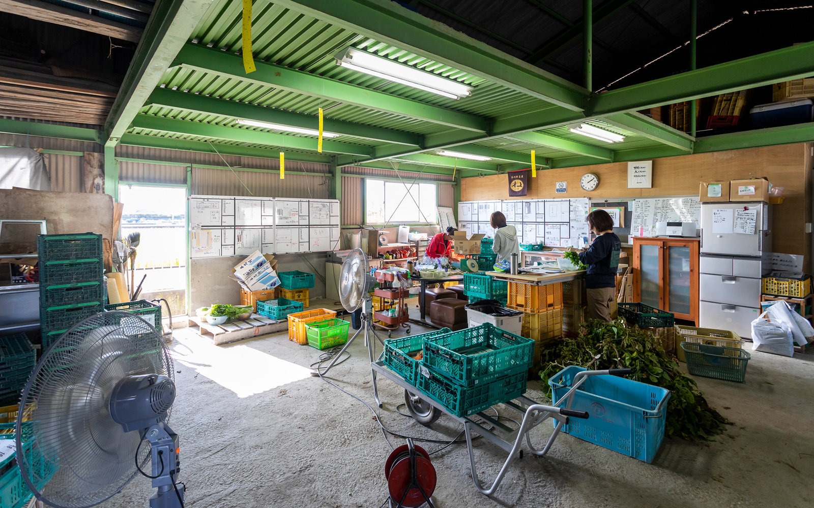 泉州アグリの倉庫兼作業場